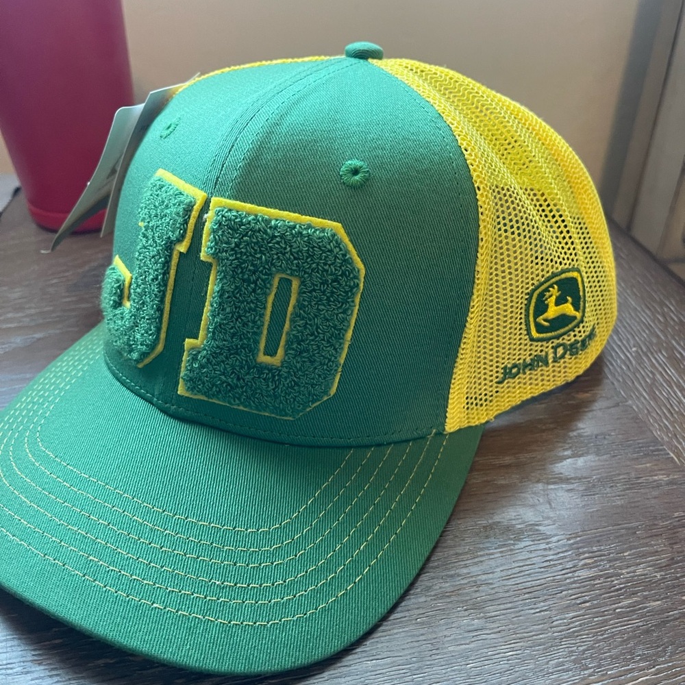 John Deere Green and Yellow Logo Cap
